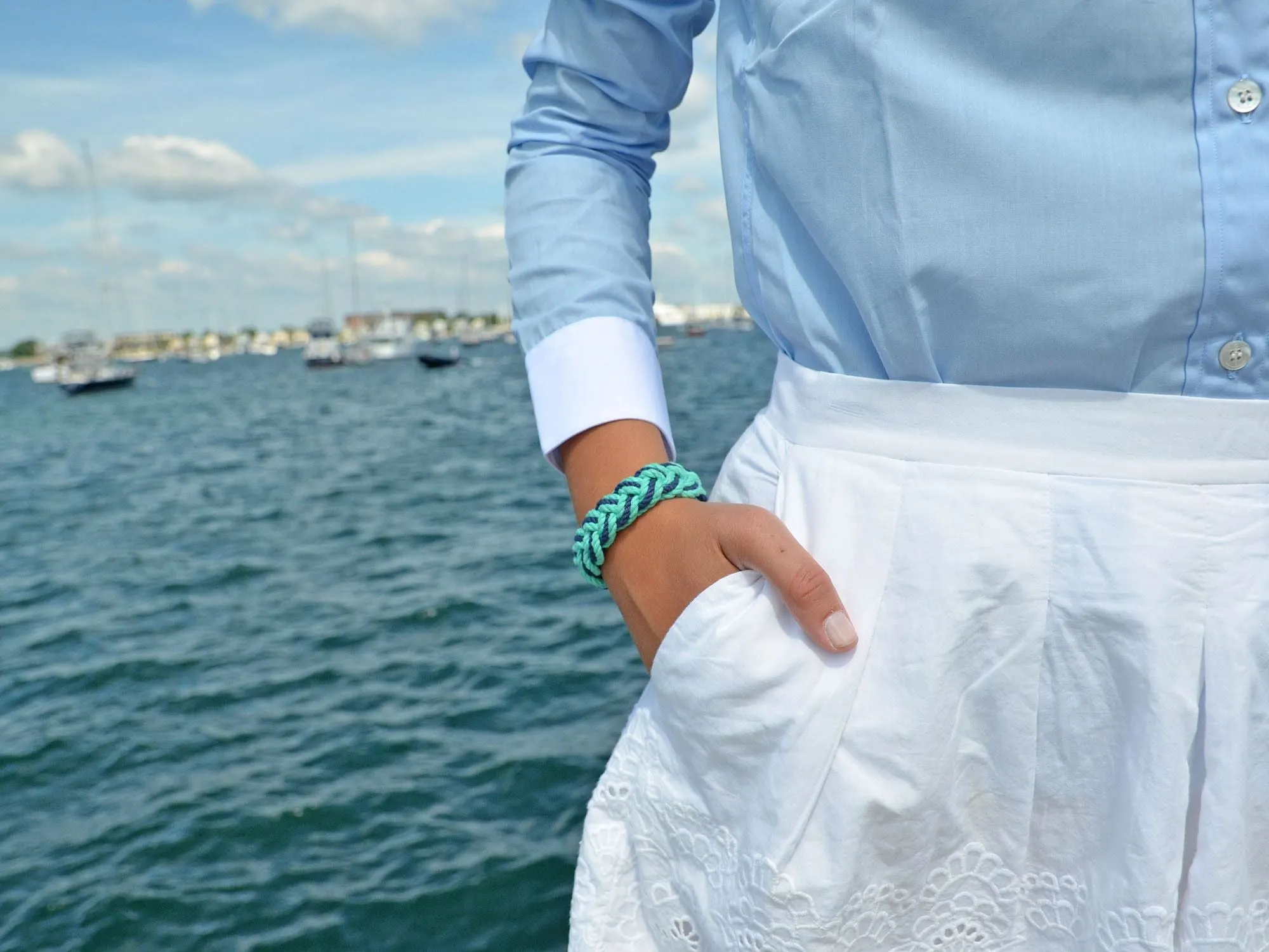 Boatyard Skipjack Turk's Head Knot Bracelet