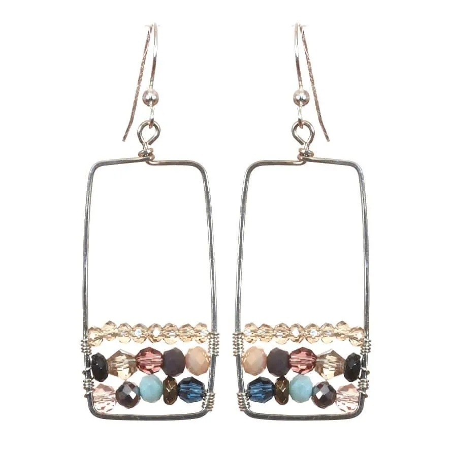 Boho Square Hoops Earrings