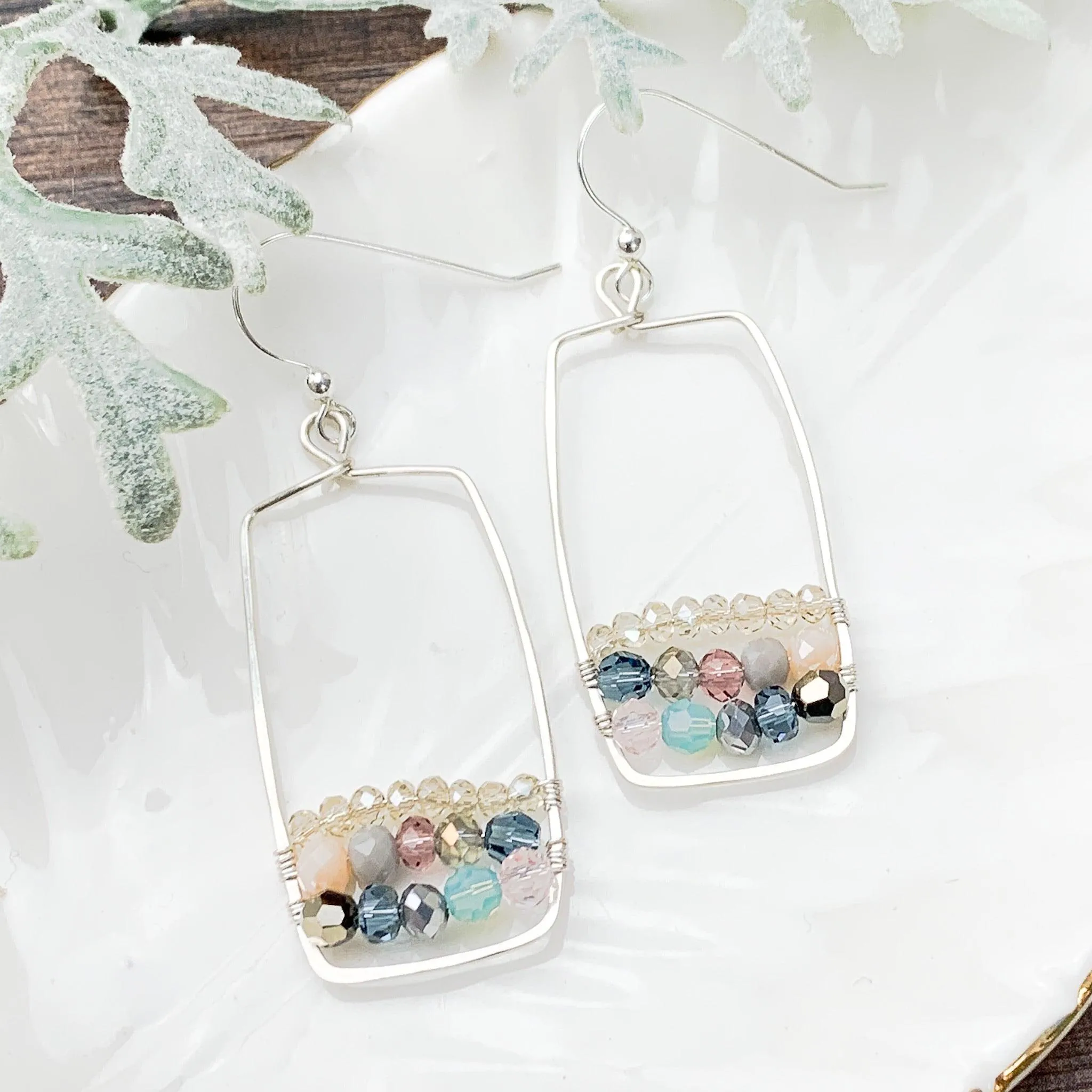Boho Square Hoops Earrings