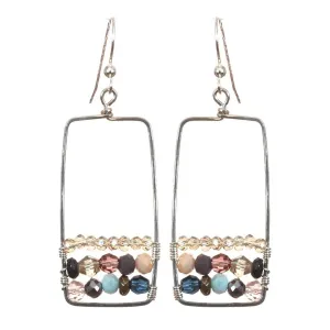 Boho Square Hoops Earrings