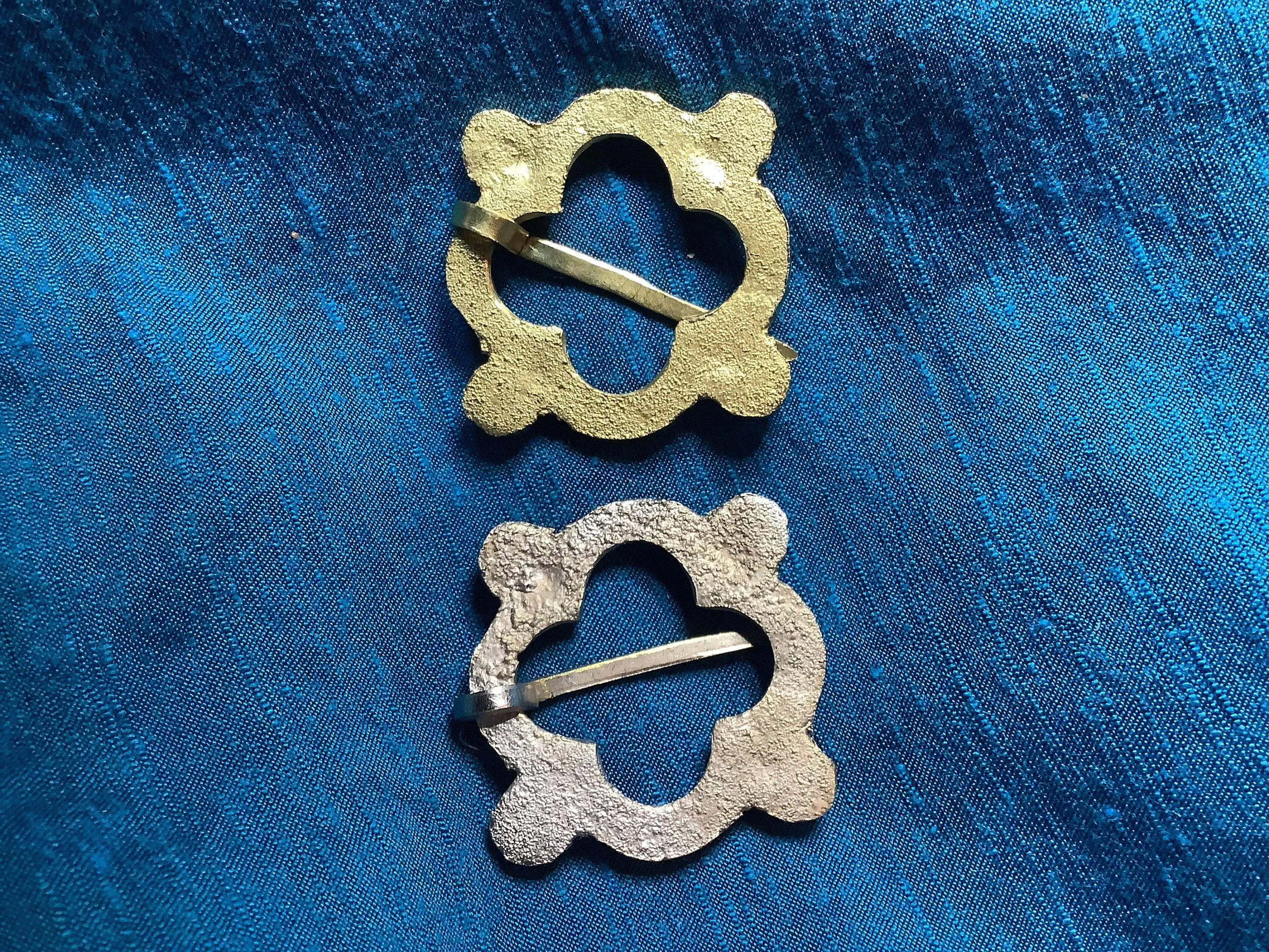 Brass Quatrefoil Medieval Brooch