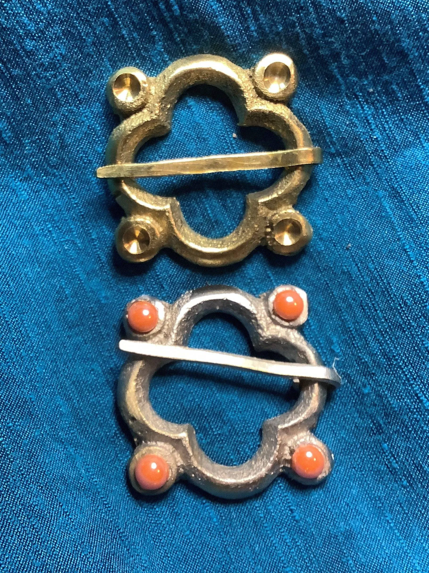 Brass Quatrefoil Medieval Brooch