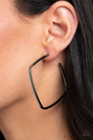 Brazen Beauty Black Paparazzi Earrings