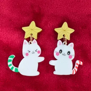 Bright and Meowy - earrings - Set of 2