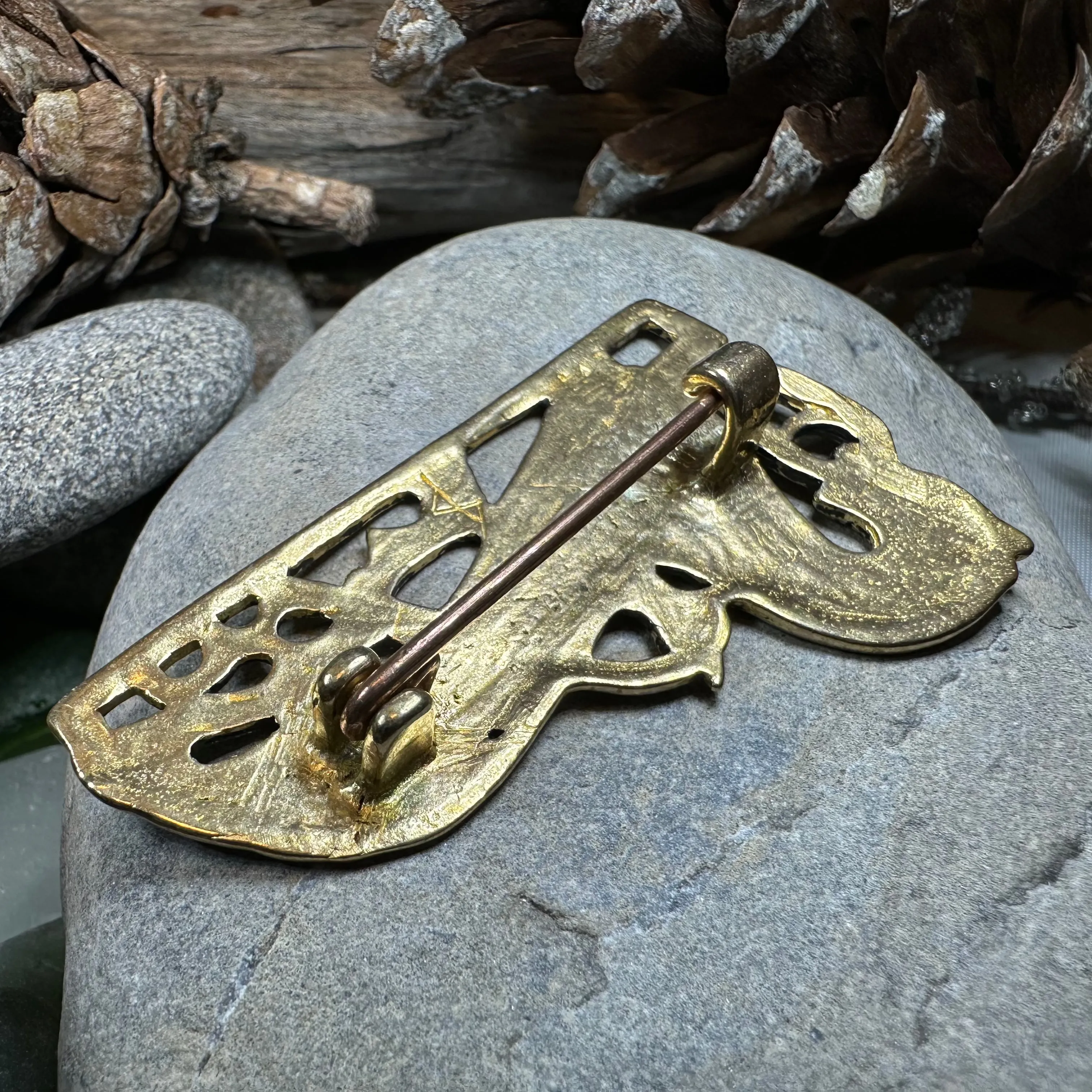 Bronze Viking Horse Brooch