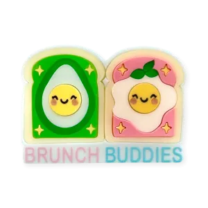 Brunch buddies  - Brooch