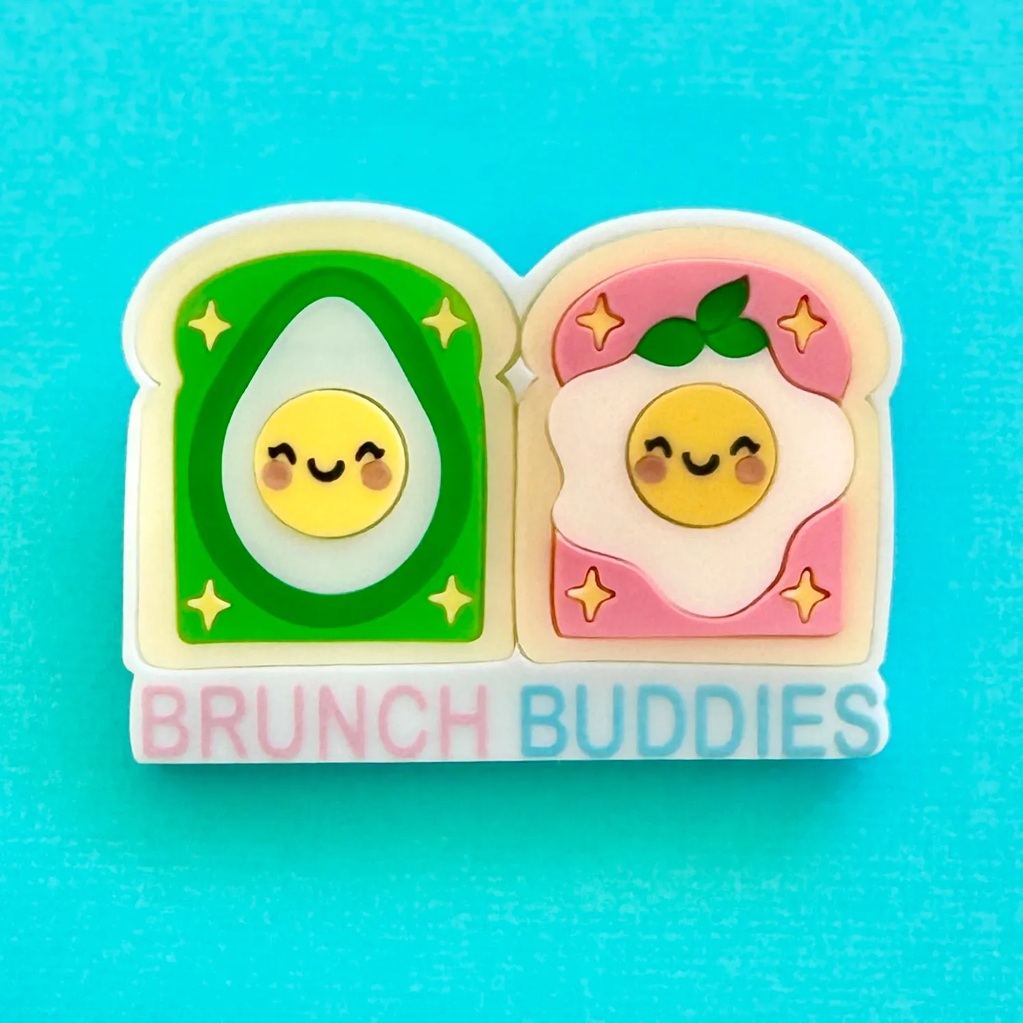 Brunch buddies  - Brooch