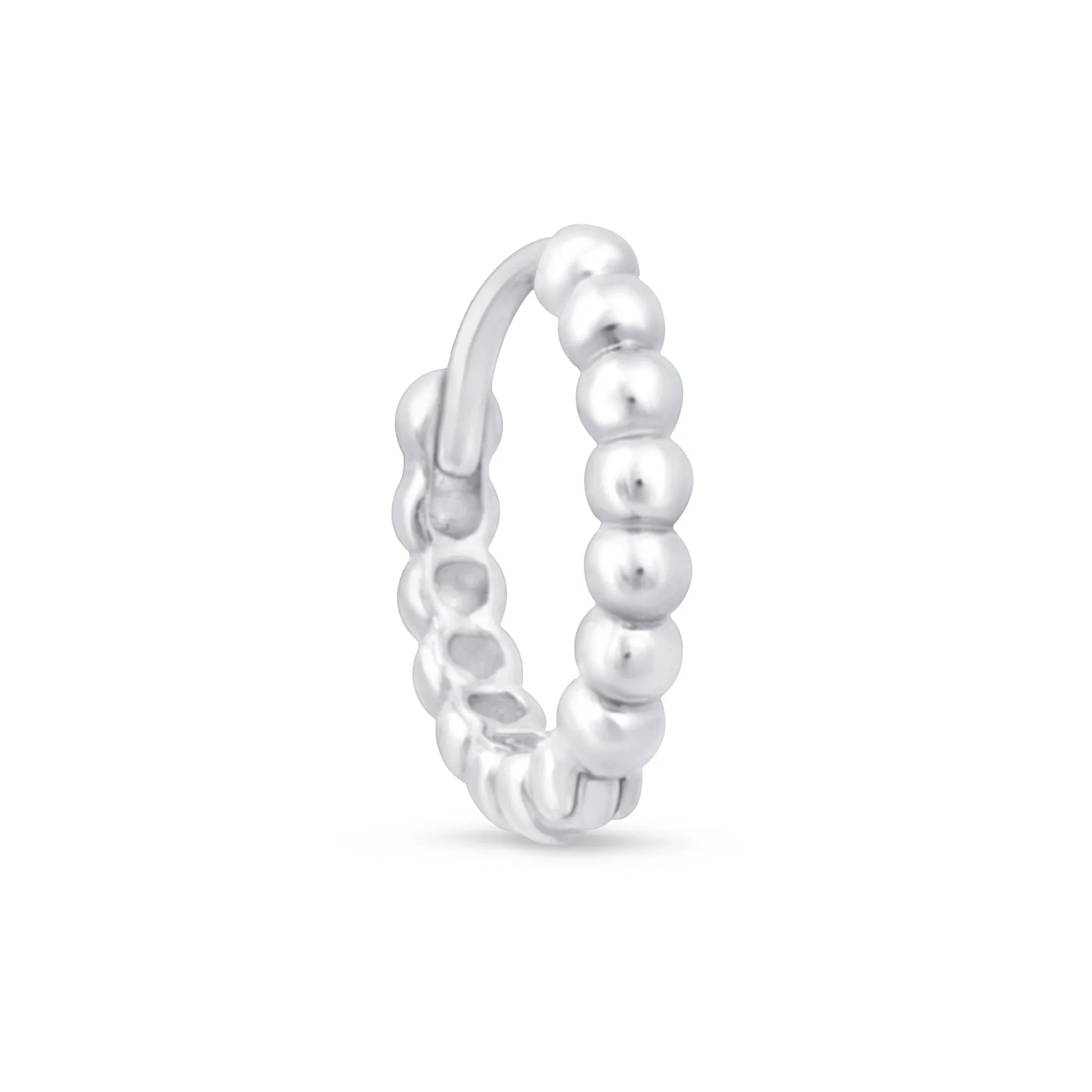 Bubble Beaded Hoop Earring