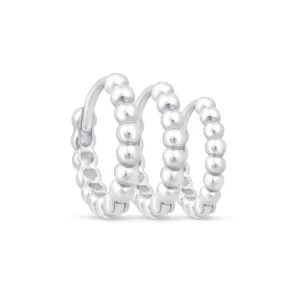 Bubble Beaded Hoop Earring