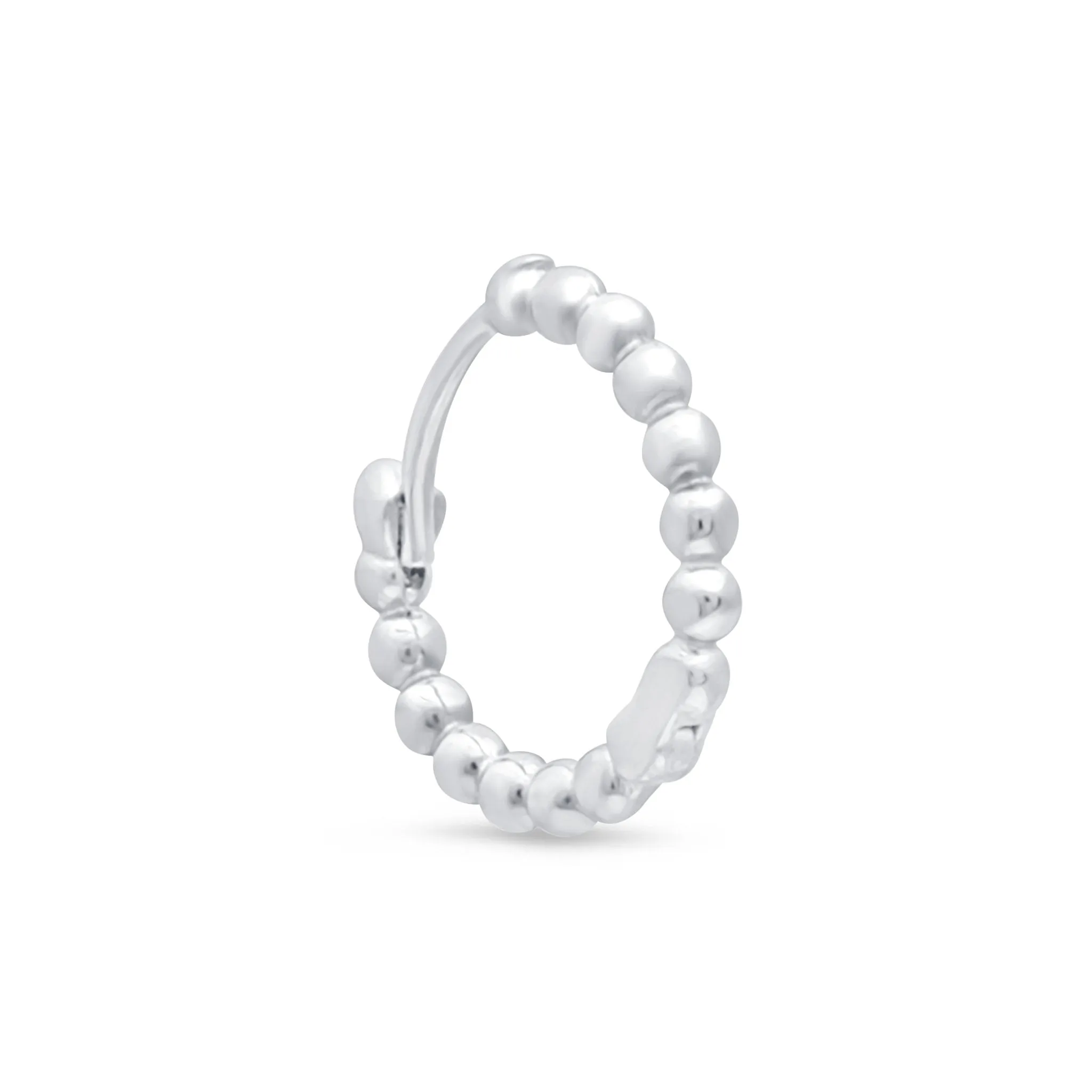 Bubble Beaded Hoop Earring