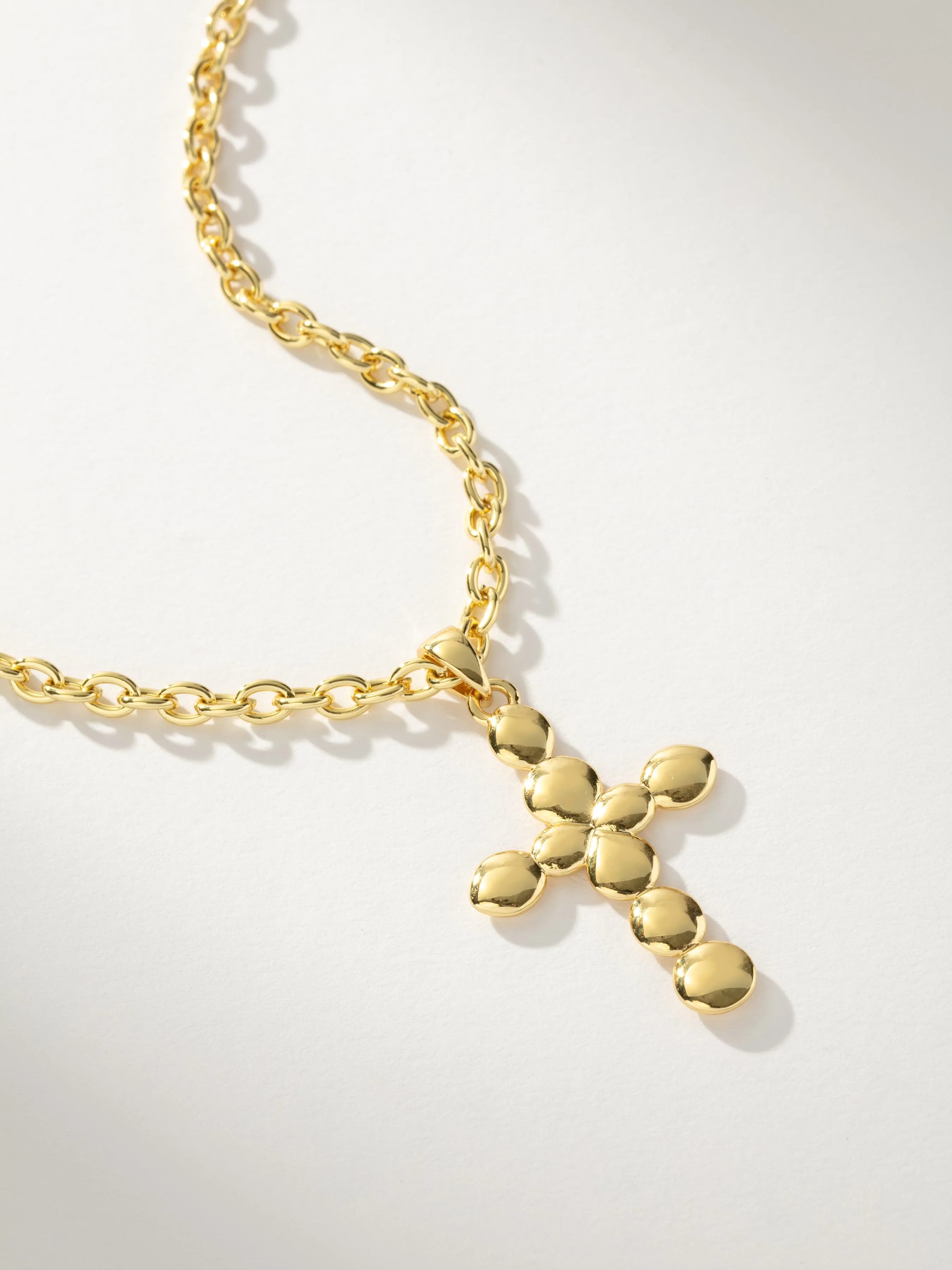 Bubble Cross Necklace