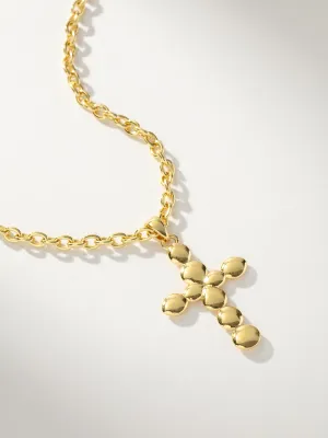 Bubble Cross Necklace