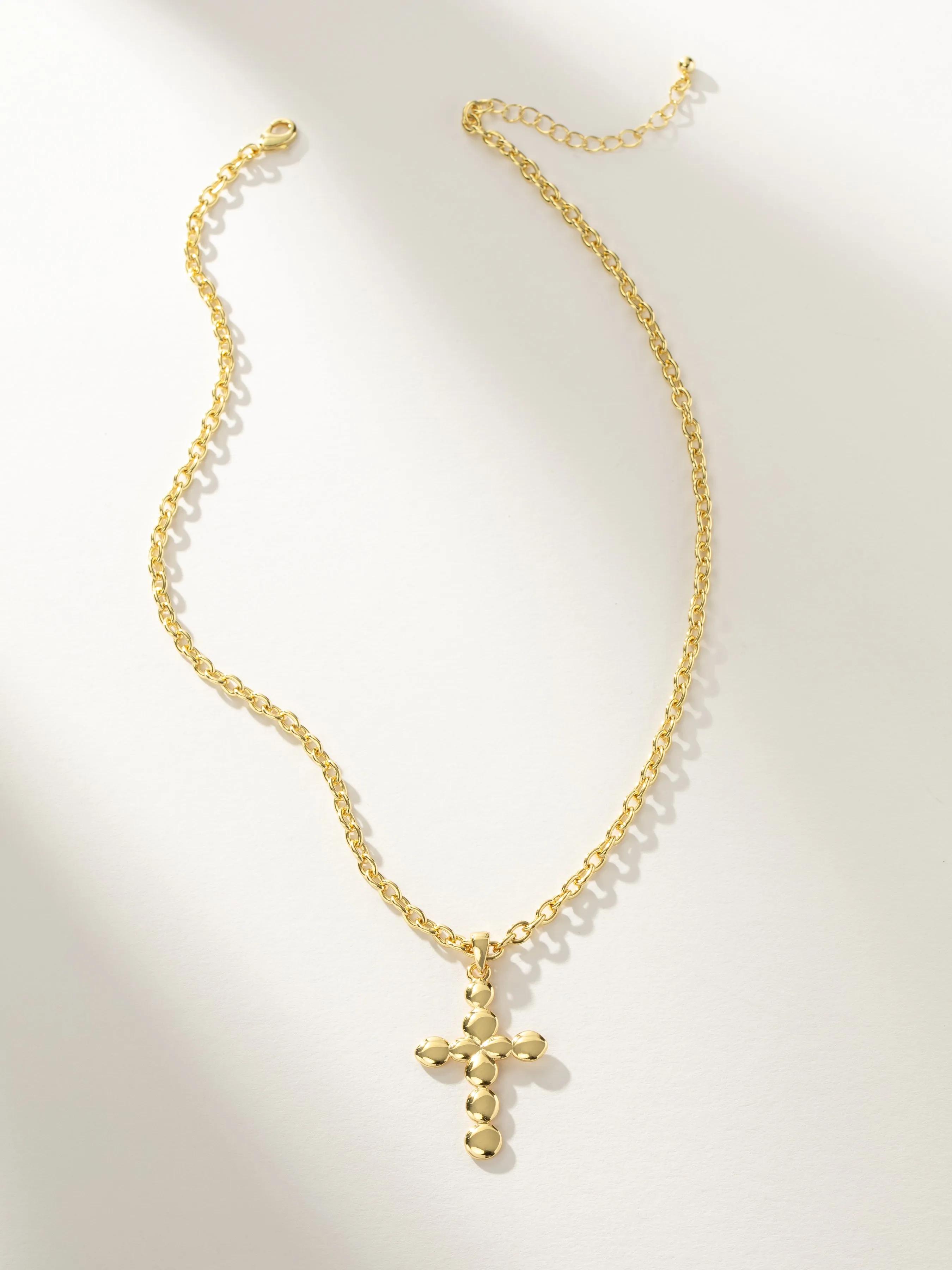 Bubble Cross Necklace