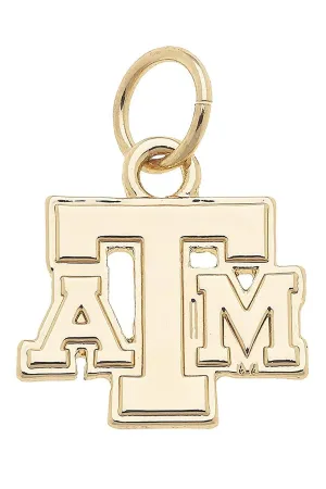 Canvas Texas A&M Aggies Gold Charm