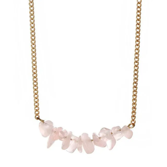 Chic Multicolor Opal Stone Choker Necklaces Fashion Gold Color Chain Crystal Necklace for Women Jewelry Short Chockers Collar