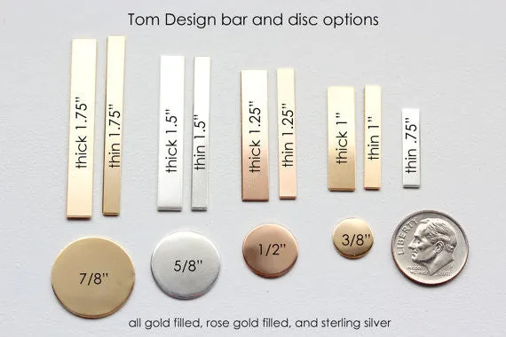 Children's Engraved Symbol Necklace | Thick Bar