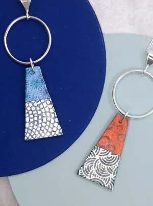 Circle & Dash - Reversible Trapeze Pendant Necklaces