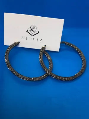 CIRCLE HOOP SMOKY EARRING