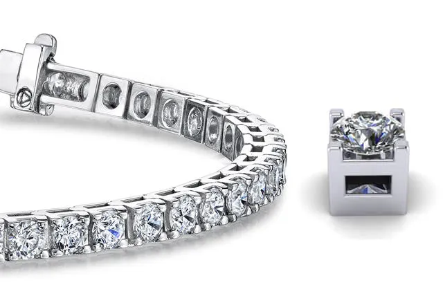 Classic 4 Prong Lab-Grown Diamond Tennis Bracelet with 1.48 ct.(finished) 1.75mm