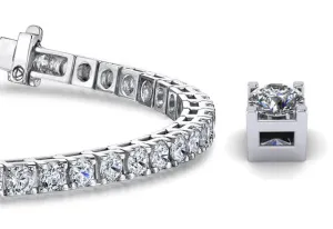 Classic 4 Prong Lab-Grown Diamond Tennis Bracelet with 1.48 ct.(finished) 1.75mm