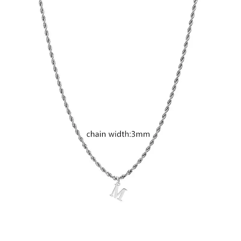 Classic A-Z Letter Necklace