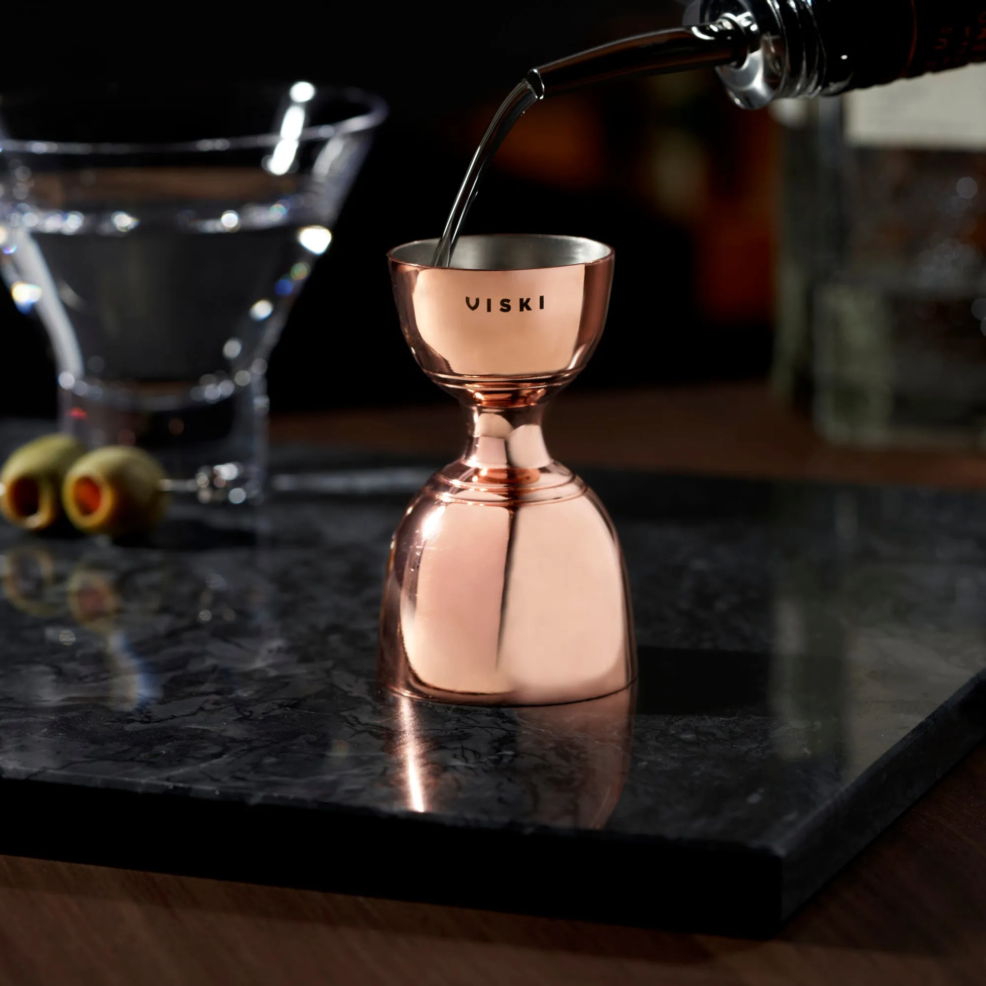 Copper canterbury jigger by viski®