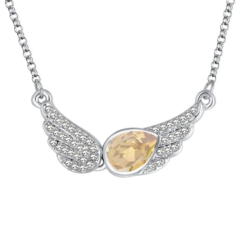 Cross Border New Lovers Fashion Wing Necklaces And Necklaces