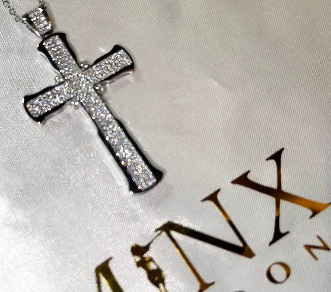 Cross Necklace | Cross necklace for Men | Cross Necklace Women | Cross Pendant and Necklace | Cross Chain for Men | Iced Out Cross Pendant