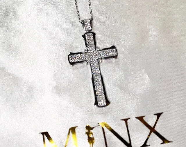 Cross Necklace | Cross necklace for Men | Cross Necklace Women | Cross Pendant and Necklace | Cross Chain for Men | Iced Out Cross Pendant