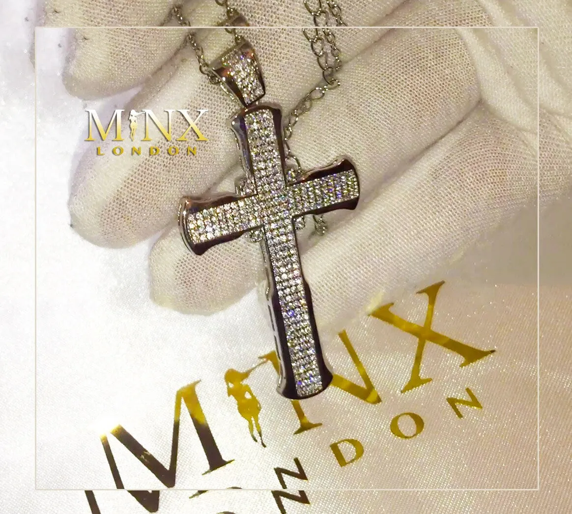 Cross Necklace | Cross necklace for Men | Cross Necklace Women | Cross Pendant and Necklace | Cross Chain for Men | Iced Out Cross Pendant