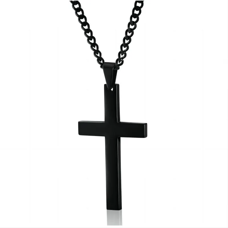 Cross Necklace Pendant Jewelry With Chain For Boys And Girls