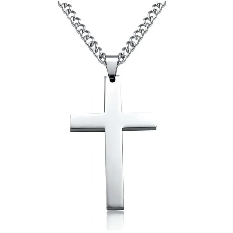 Cross Necklace Pendant Jewelry With Chain For Boys And Girls