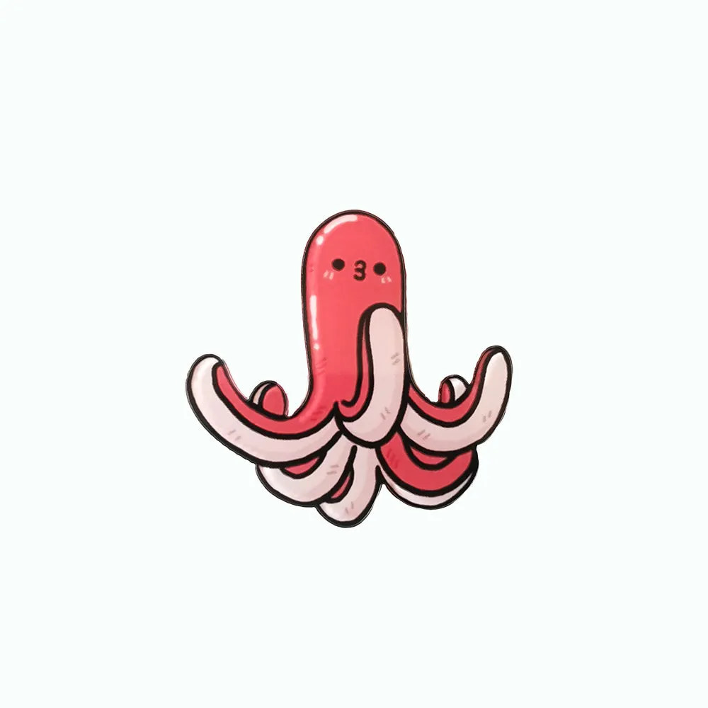 Cute Octopus Enamel Pins