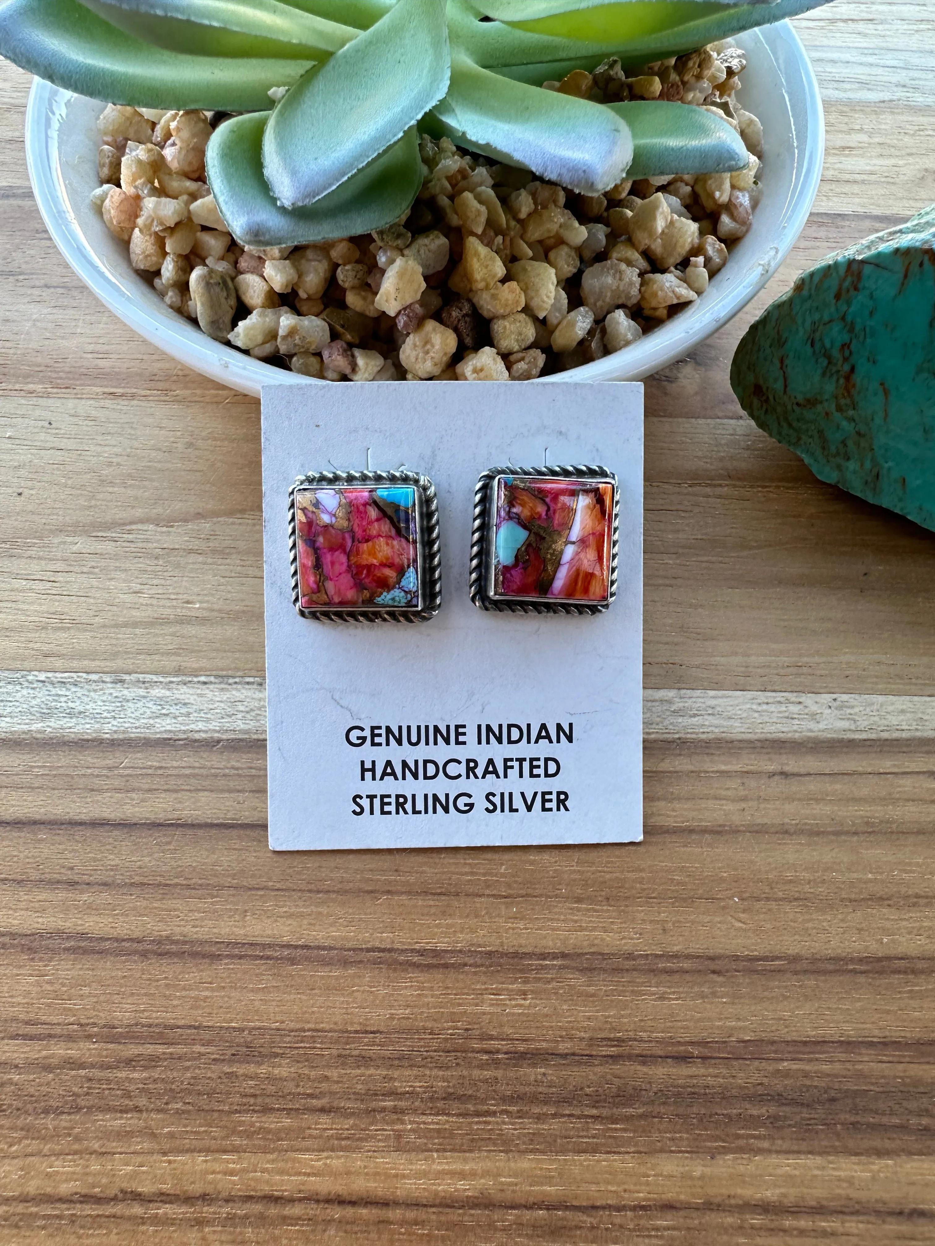 Dahlia Square Earrings