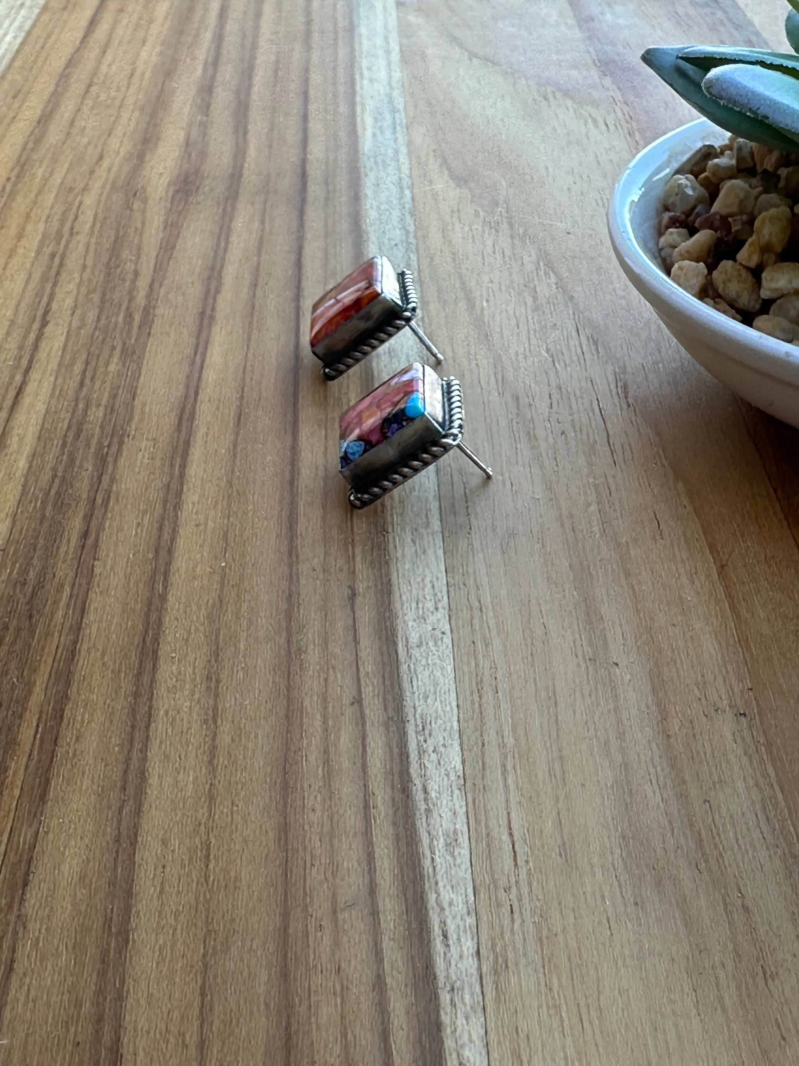 Dahlia Square Earrings