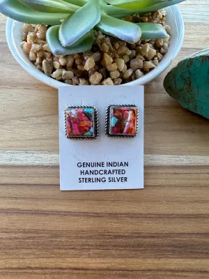 Dahlia Square Earrings
