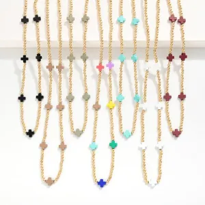 Dainty Coated Cross Necklace