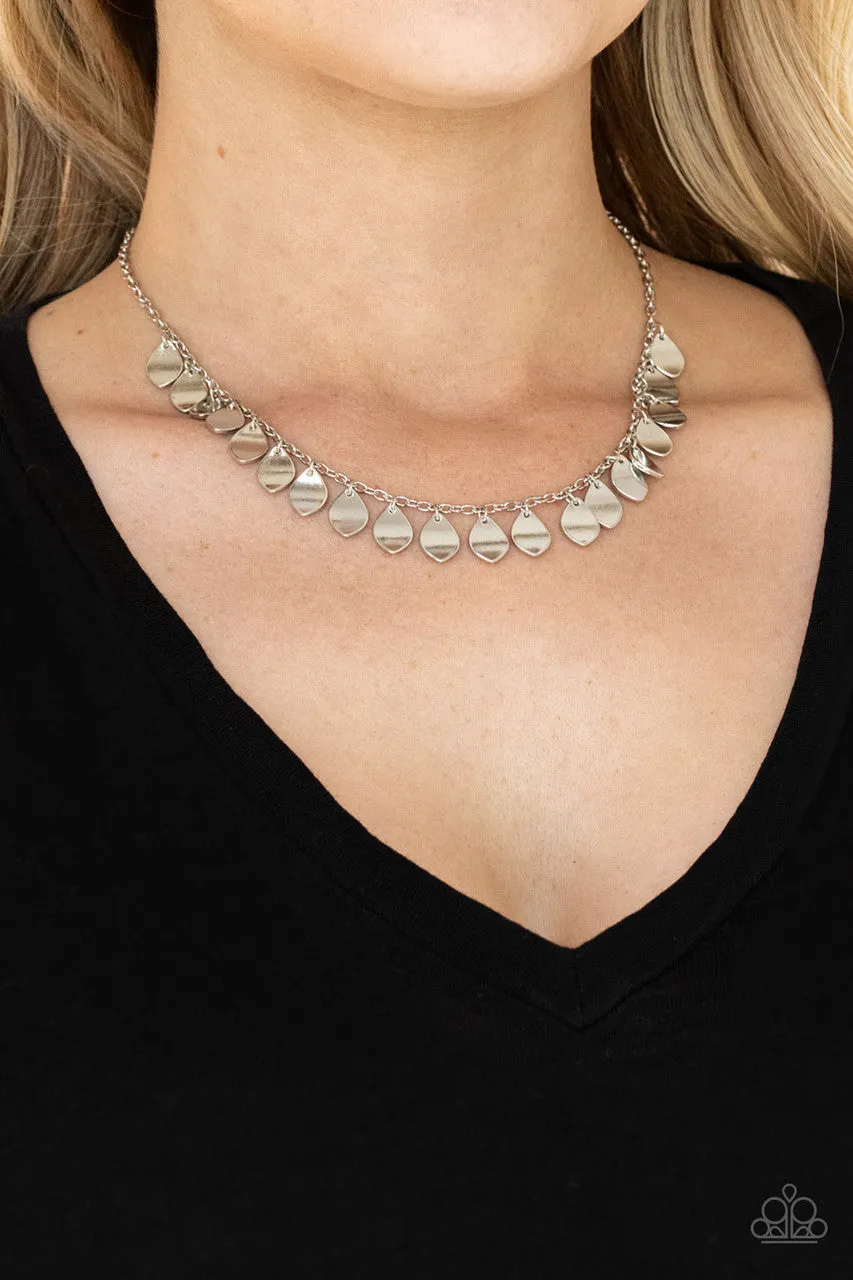 Dainty DISCovery Silver Paparazzi Necklace