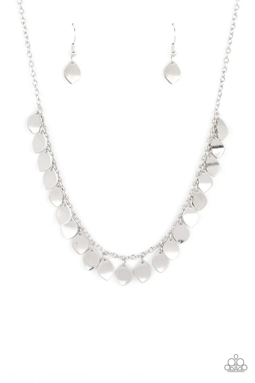 Dainty DISCovery Silver Paparazzi Necklace