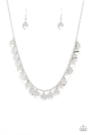 Dainty DISCovery Silver Paparazzi Necklace