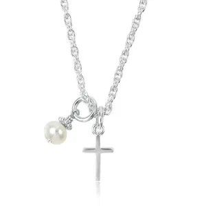 Dainty Itty Bitty Cross Keepsake Necklace