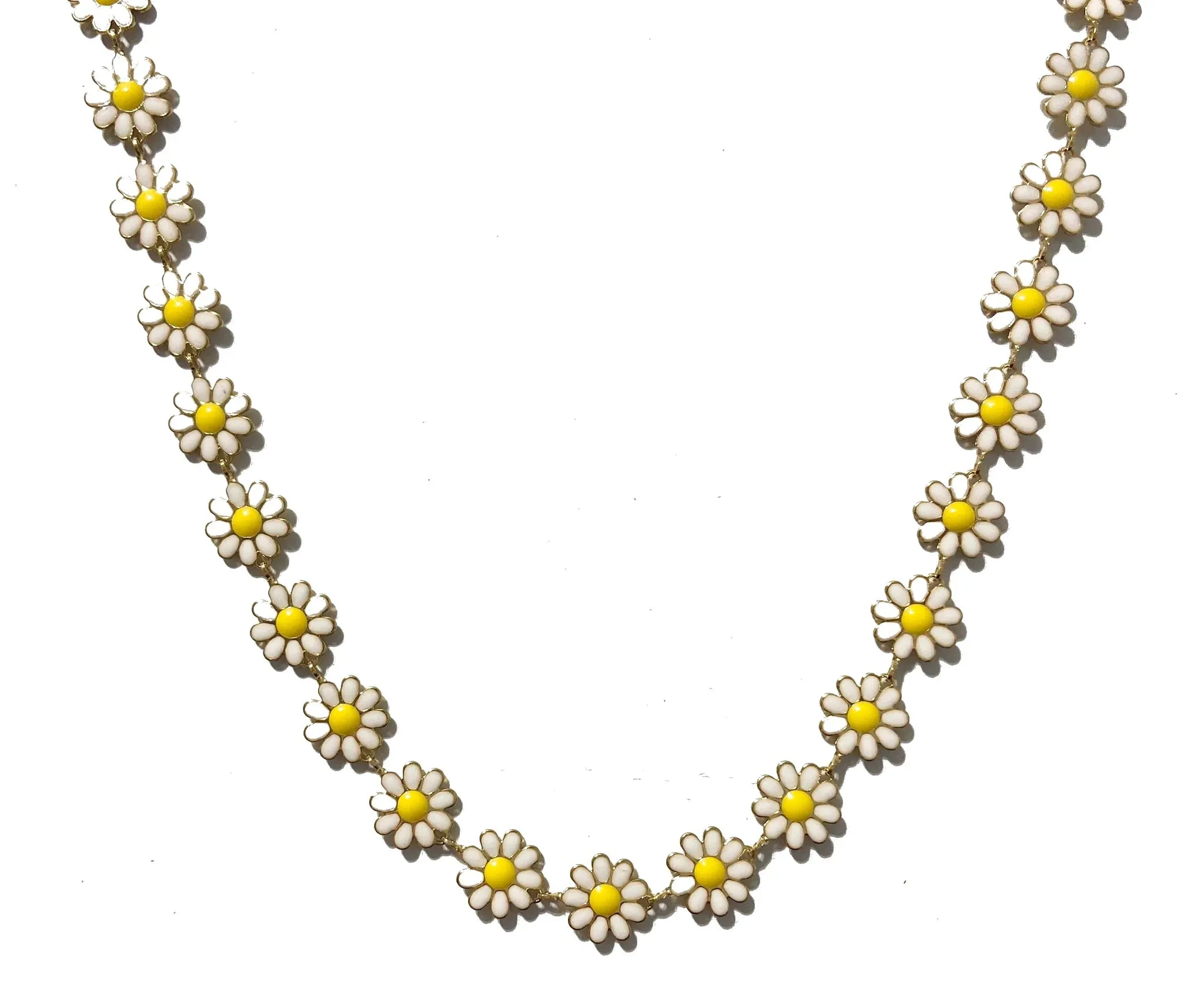 Daisy Choker Necklace in White