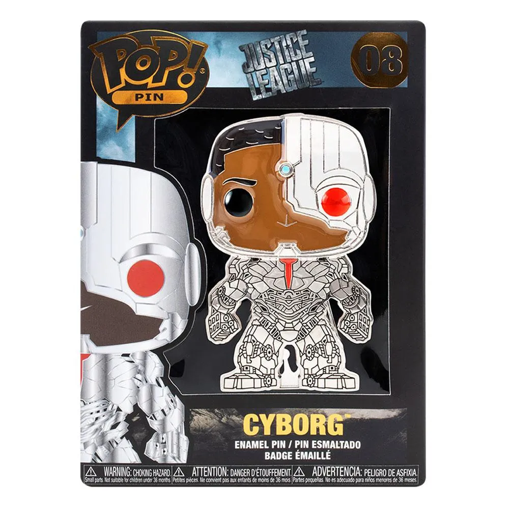DC Comics POP! Enamel Pin Cyborg 10 cm #08