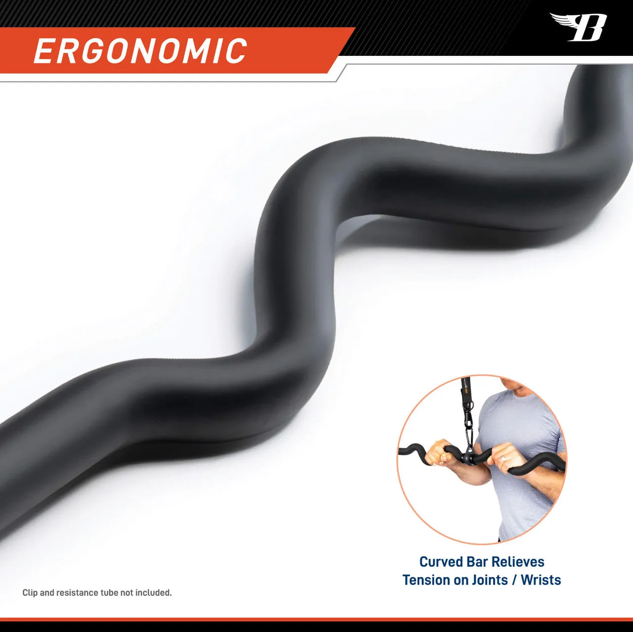 Deluxe Exercise Bar for Lats, Curls and More BBEB-7355 | Bionic Body