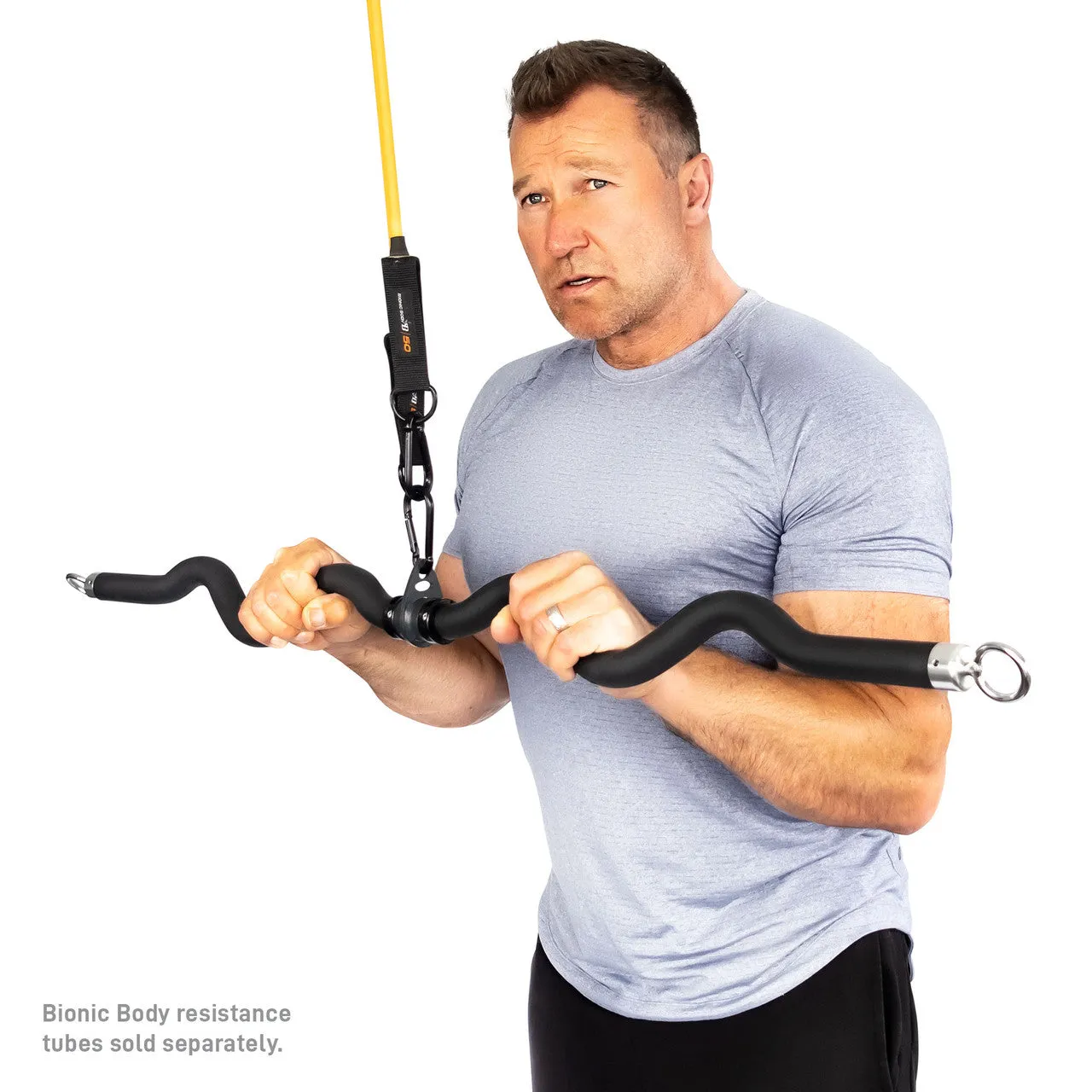 Deluxe Exercise Bar for Lats, Curls and More BBEB-7355 | Bionic Body