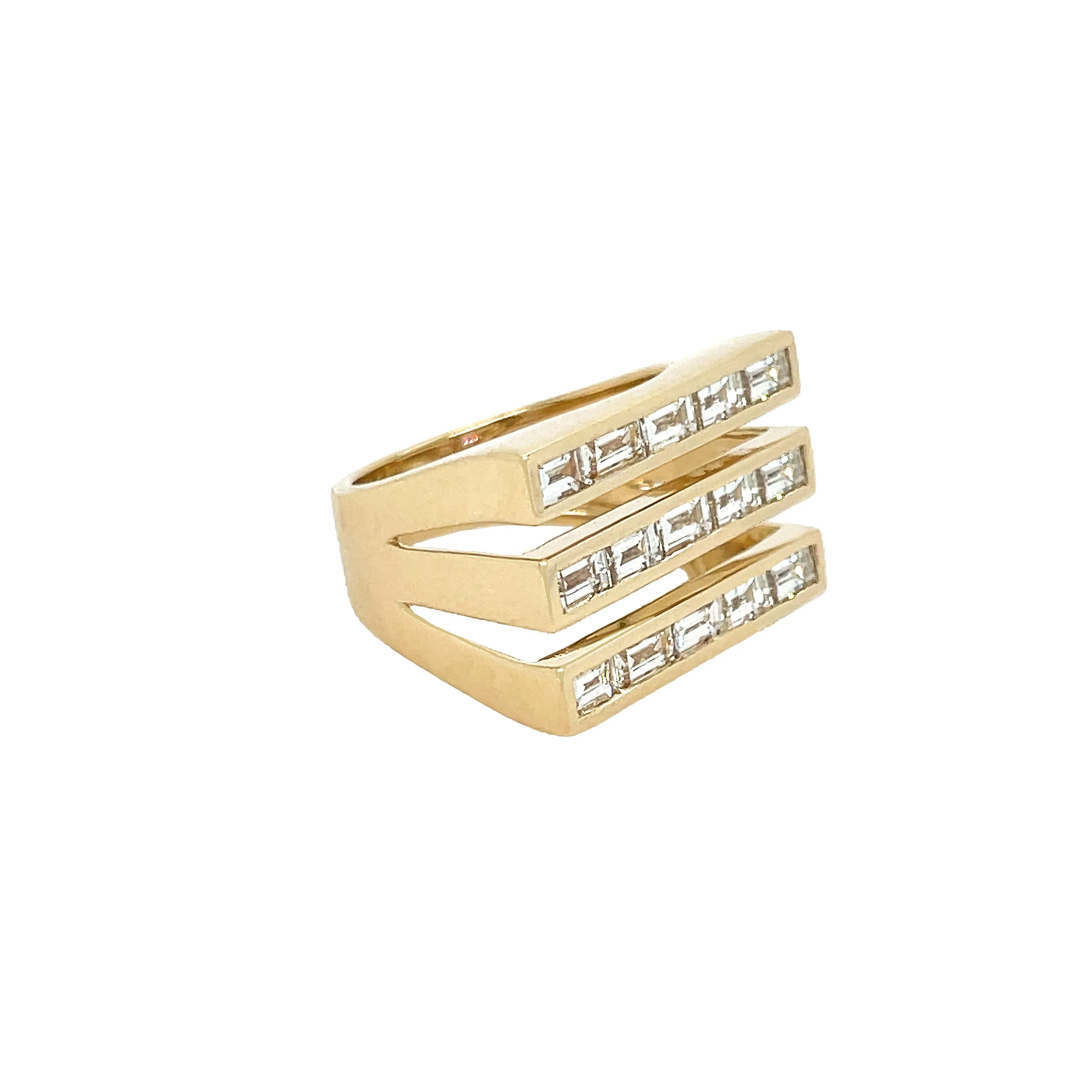 Diamond Baguette Pinky Ring