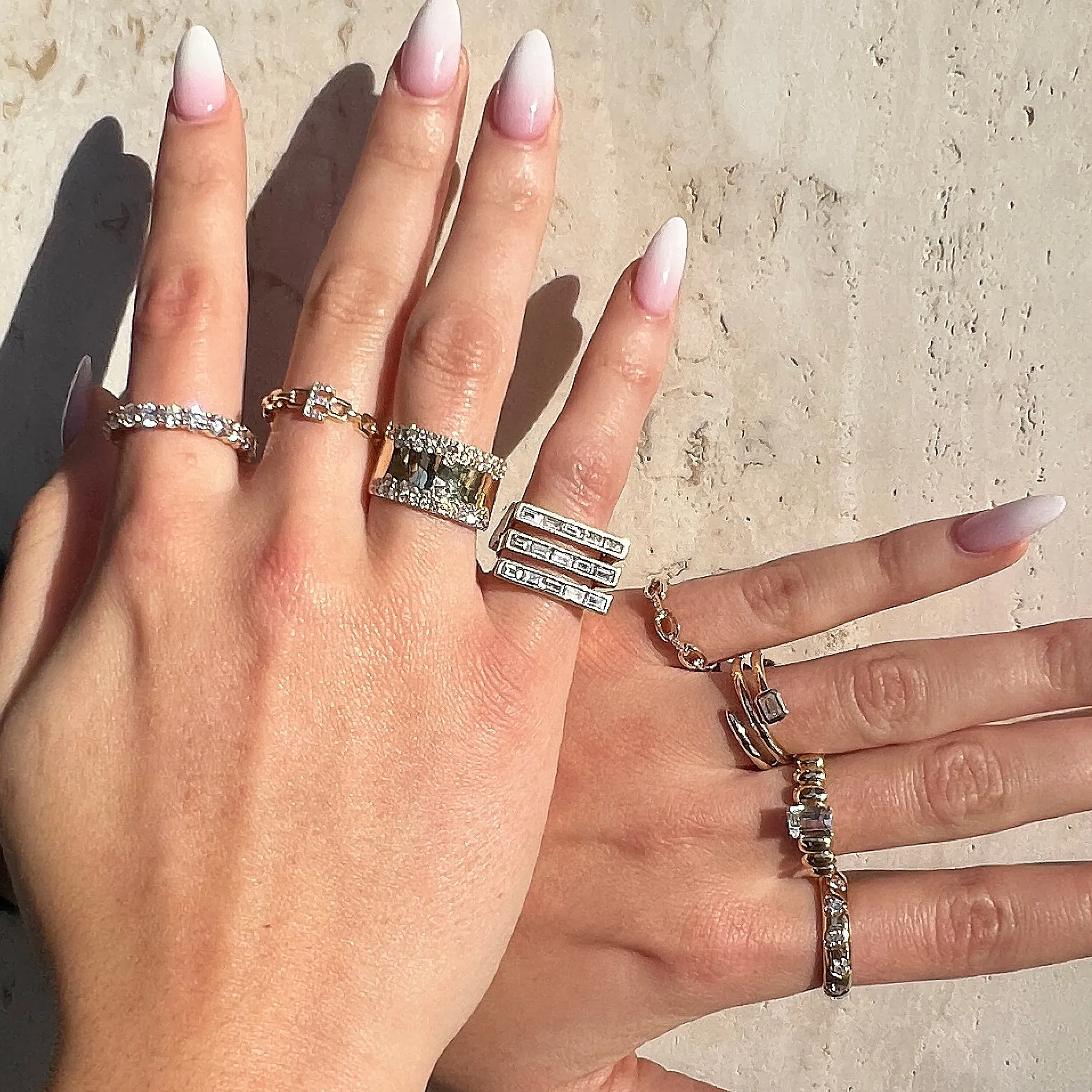 Diamond Baguette Pinky Ring