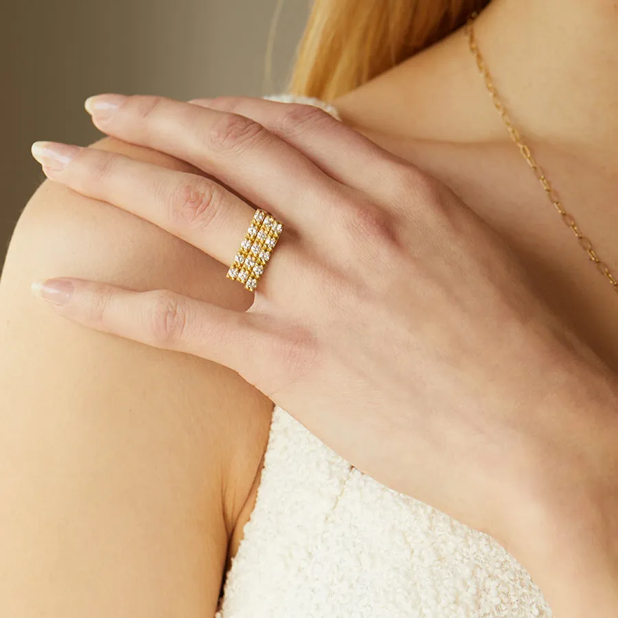 Diamond Bar Ring