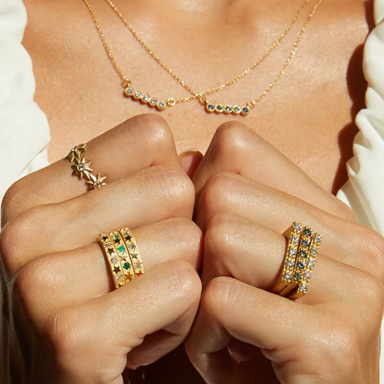 Diamond Bar Ring