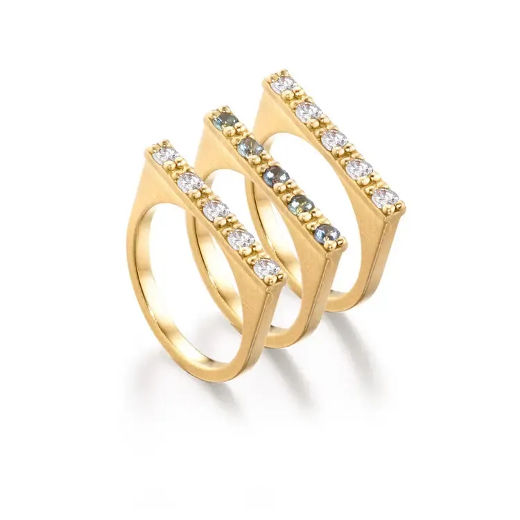 Diamond Bar Ring